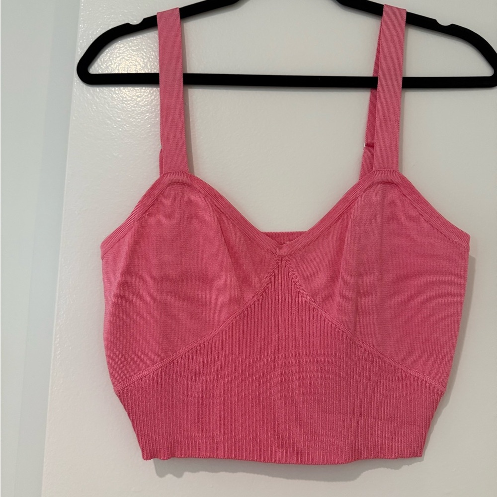 Glassons Pink Ribbed Button-Up Top - Picture 3 of 4